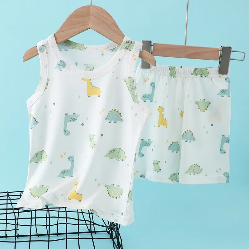Baby Clothing Deals - Çocuklar Bambu Pamuk Yelek Takım Elbise