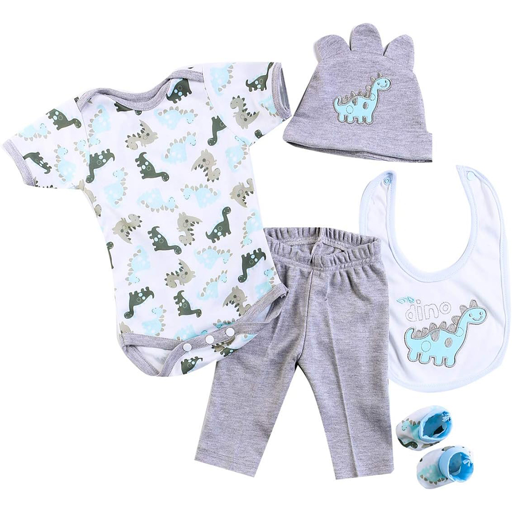 Baby Clothing Kit - Yeniden Doğmuş Bebekler Bebek Giysileri Dinozor