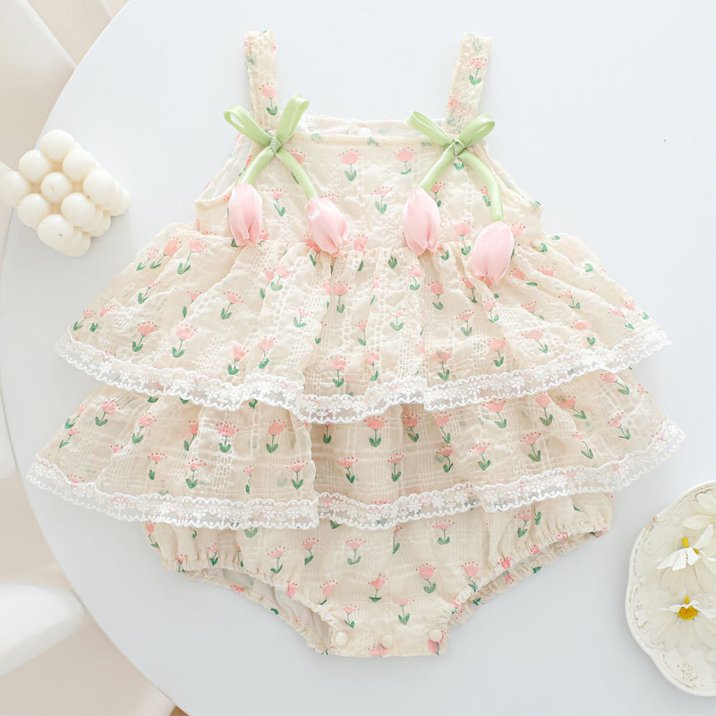 Baby Clothing Brands - 2026 Bebek Kız Yaz Prenses Askılı