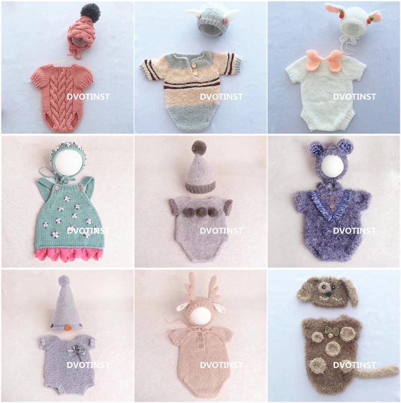 Baby Clothing Kit - Yenidoğan Bebek Fotoğraf Sahne Tığ Örgü