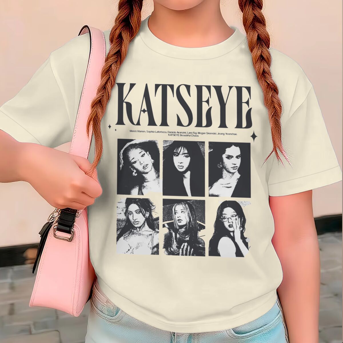 Baby Clothing Crochet - KATSEYE Baskı Yaz Üstleri Kızlar Y2K