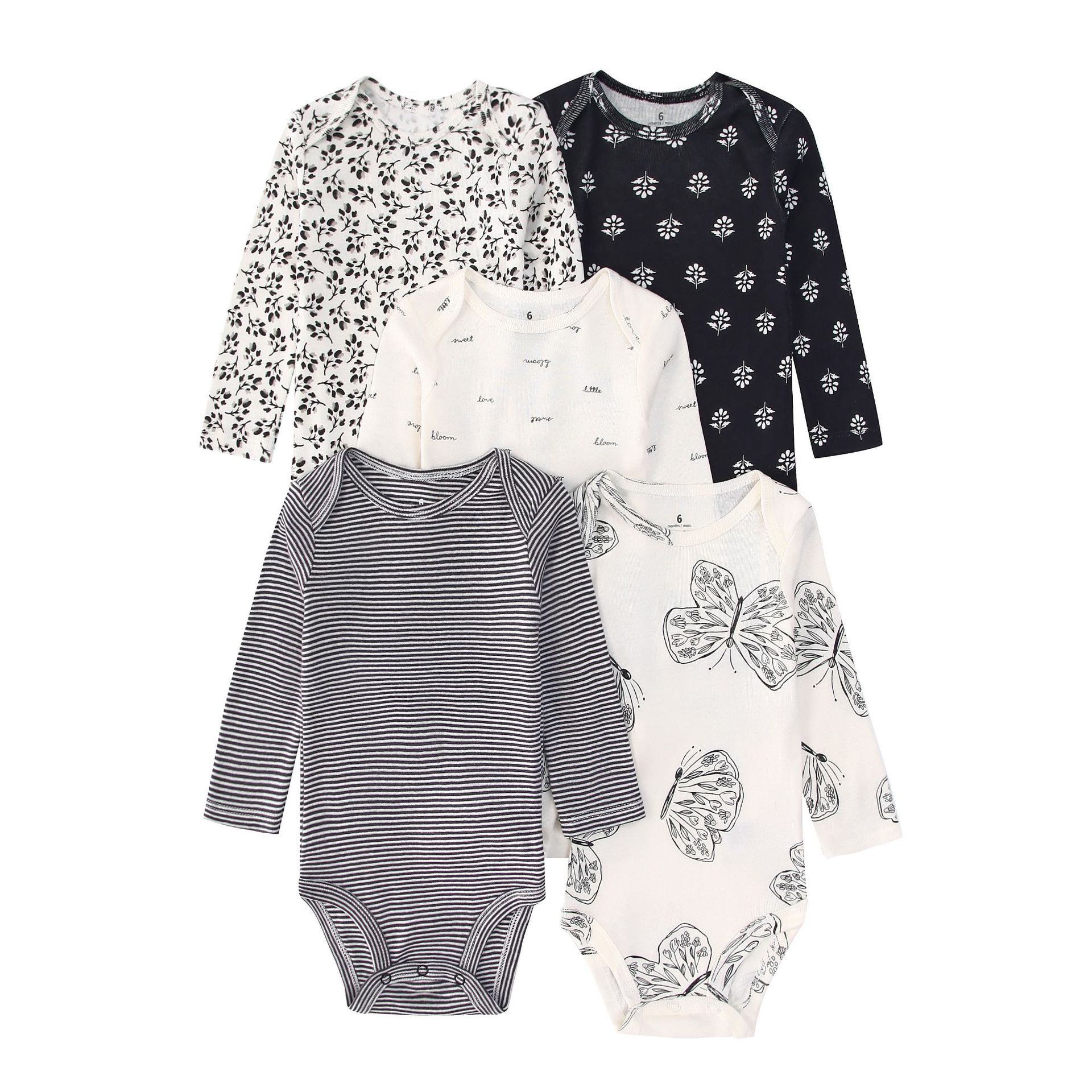 Baby Clothing Next - 5 adet yenidoğan bebek bebek Bodysuits
