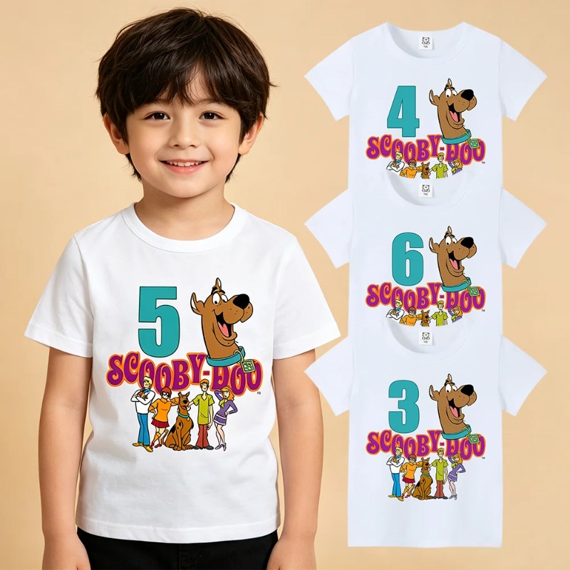 Baby Clothing Deals - Scooby-Doo Doğum Günü Numarası Tee Gömlek