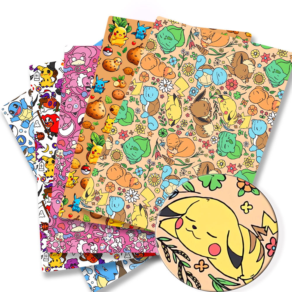 Baby Clothing Quilt - Pokemon Karikatür Fabric140*50 cm El Yapımı
