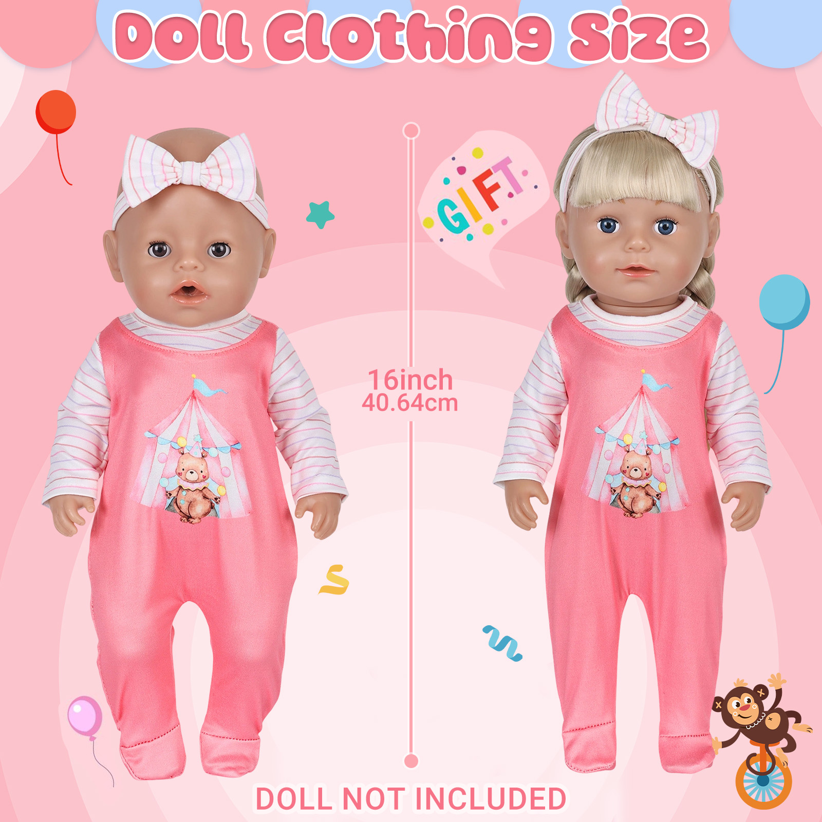 Oyuncak bebek giysileri 16-18  - Baby Clothing Gifts incelemesi ve fiyatı