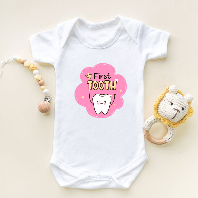 Benim İlk Dişim Var Baskı Kısa - Baby Clothing Brands incelemesi ve fiyatı