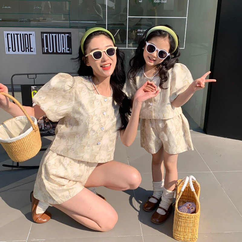 Anne ve kızı eşit setleri giys - Baby Clothing In Summer incelemesi ve fiyatı