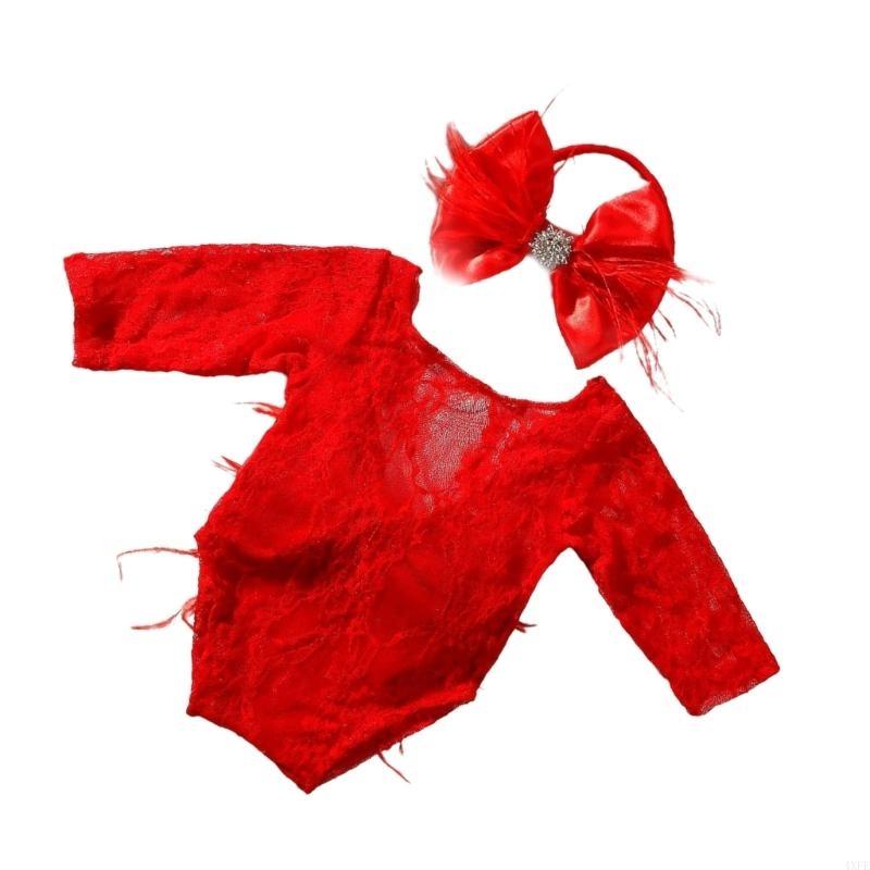 Zarif Dantel Romper & Head Ban - Baby Clothing Newborn incelemesi ve fiyatı
