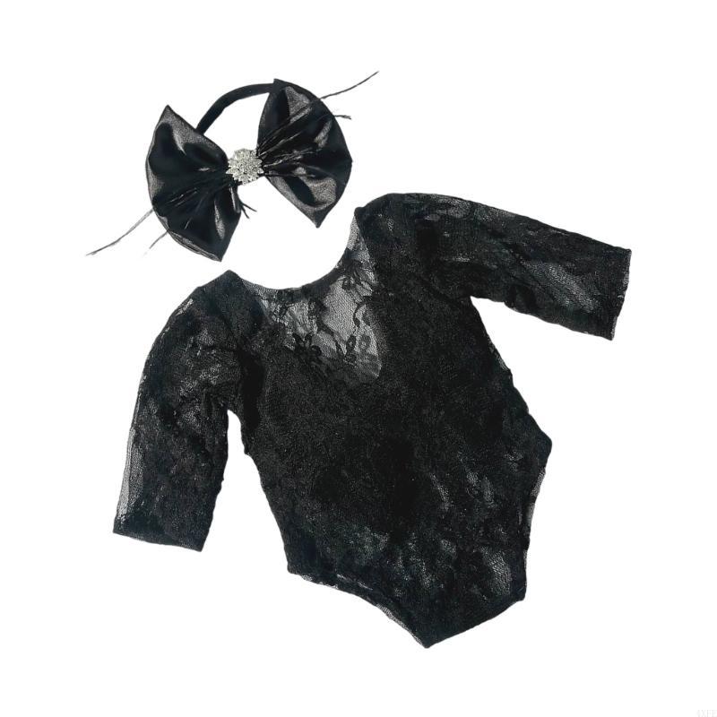 Zarif Dantel Romper & Head Ban - Baby Clothing Newborn incelemesi ve fiyatı